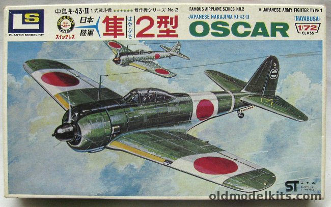 LS 1/72 Nakajima Ki-43-II Hayabusa 'Oscar' Motorized, 102-100 plastic model kit